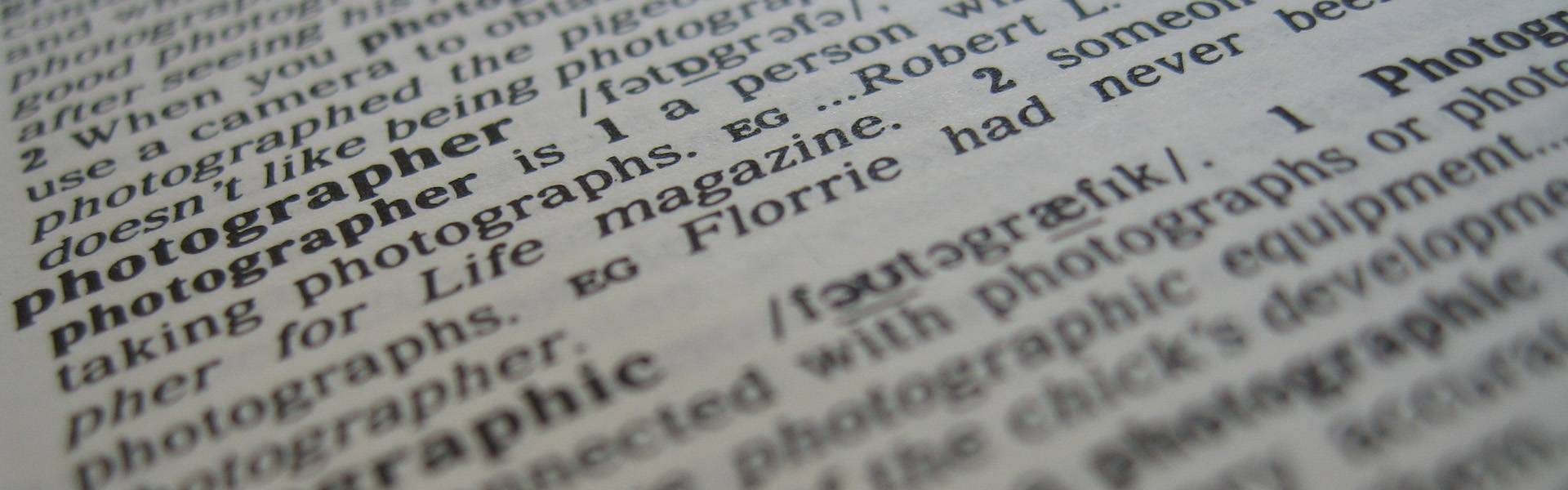 אוצר מילים באנגלית